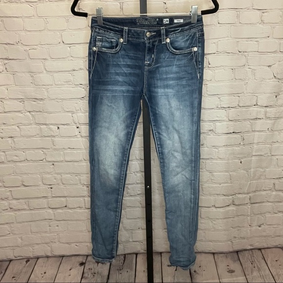 Miss Me Denim - Miss Me Skinny Jeans with Back Pocket Accents